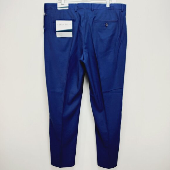 Perry Ellis Mens Portfolio Navy Slim Fit Dress Pants Size 38x30 New - Picture 7 of 14